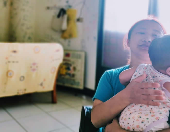 租屋在新北市五股區的單親媽媽