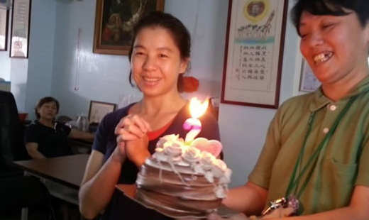 2016年6月壽星小美麗，小美麗是本來在高雄恩友用餐的姐妹