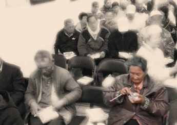 阿嬤來自江蘇，民國三十八年跟著先生隨國民政府撤退到台灣來。