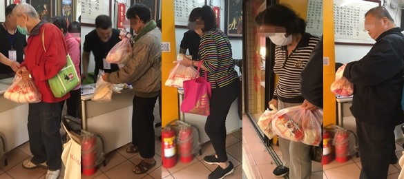 新竹恩友中心 聚會共餐並分送物資